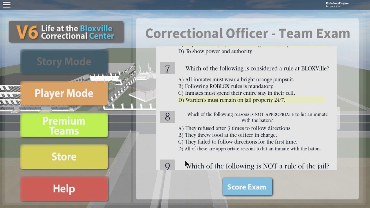 Life At The Bloxville Correctional Center V6 Beta How To Be A Correctional Officer Youtube - life at the bloxville correctional center v6 roblox