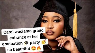 See Carol Waciama energetic entrance at her graduation party