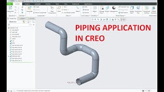 CREATING PIPE USING PIPE APPLICATION IN CREO 6.0