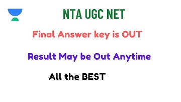 Final Answer Key is OUT | NTA UGC NET | Result Update