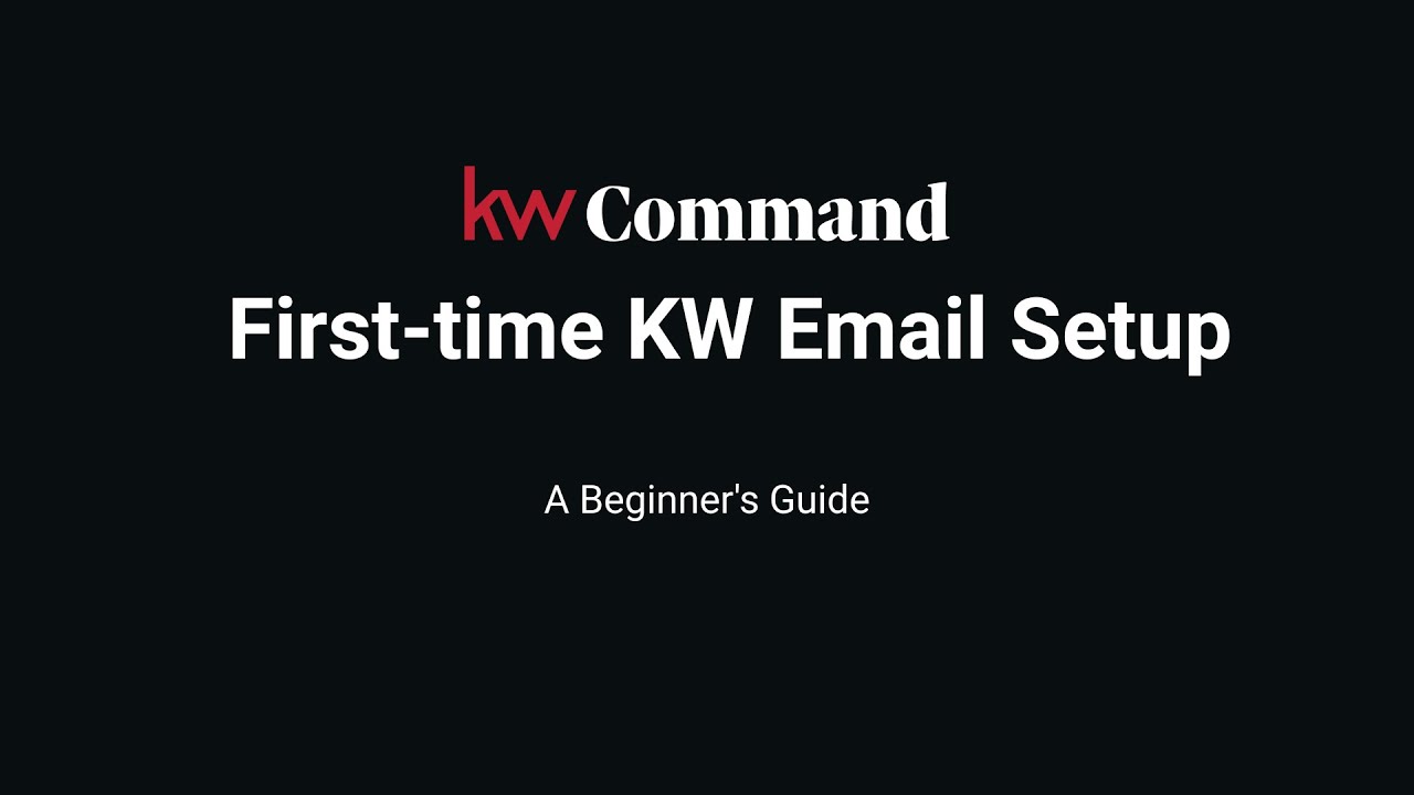 First-Time KW Email Setup: A Beginner's Guide