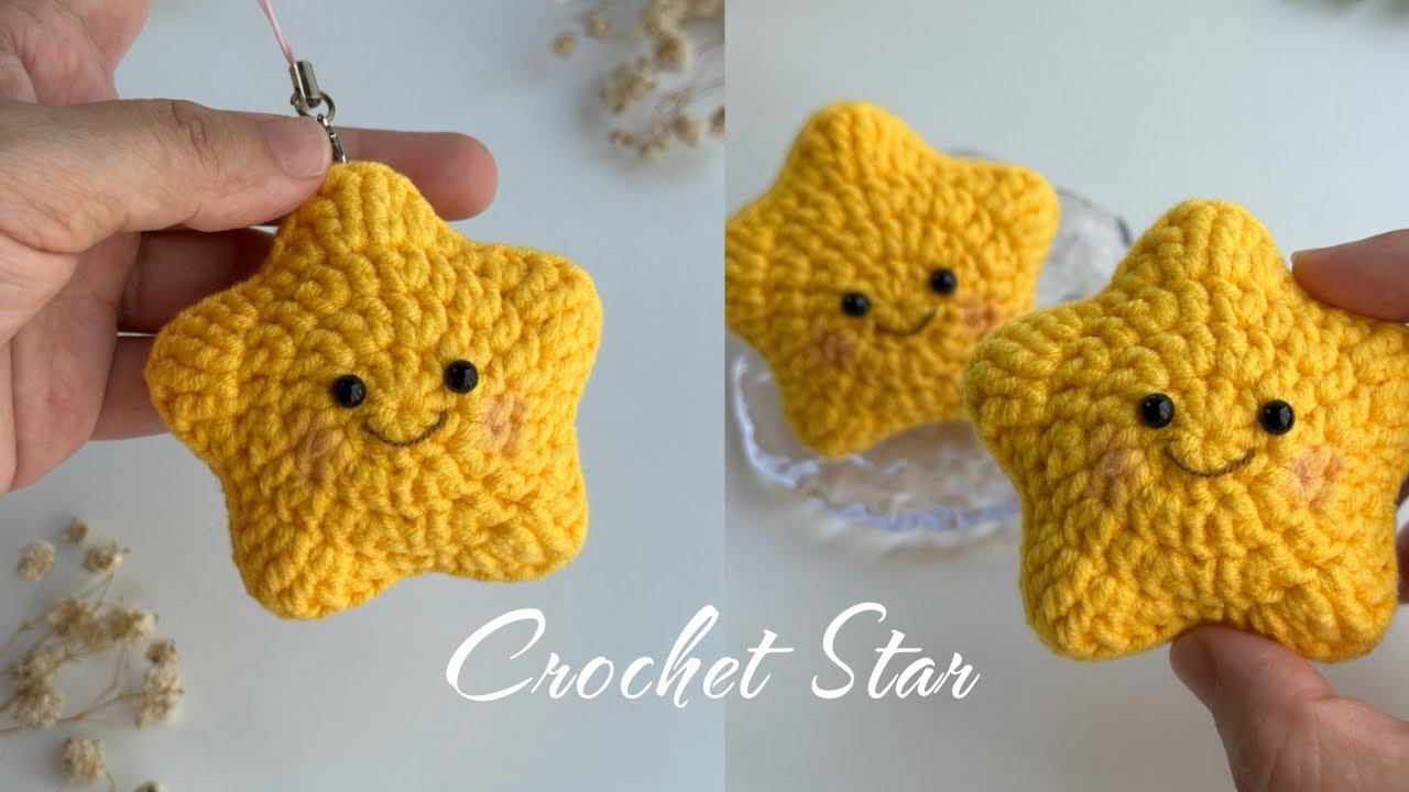 Crochet Star ⭐️| Simple and Easy | Móc Len Ngôi Sao Đơn Giản 