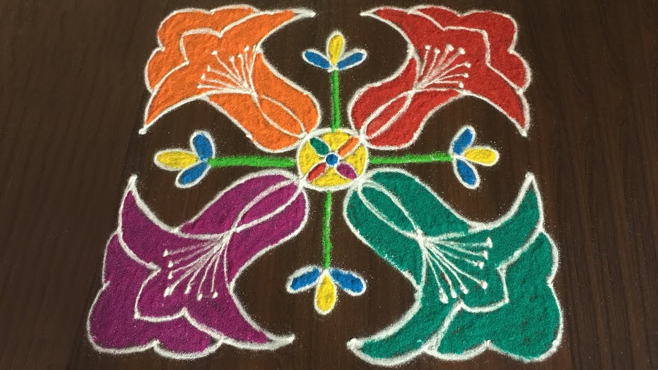 8 by 8 Dots Daily Kolam Designs