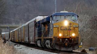 Chasing a CSX mixed freight on the LCL subdivision, plus a bonus southbound Norfolk Southern