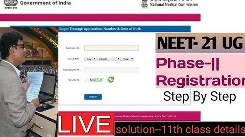 How to fill NEET 2021 Registration Phase 2 : NTA neet Application Form Part 2 guidance ; NTA Update