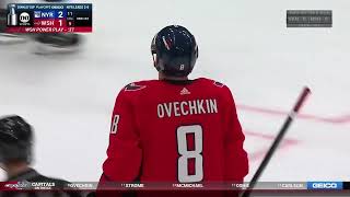 Igor Shesterkin stops Ovechkin's knuckle shot in game 3 vs Capitals (26 apr 2024)