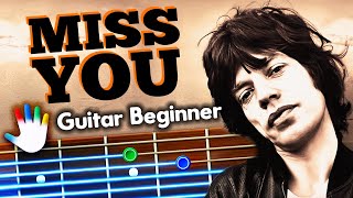 Miss You Guitar Lessons For Beginner The Rolling Stones Tutorial | How To Play Chords