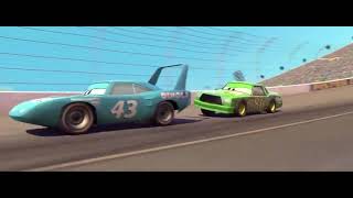 Cars - Chick wins the piston cup/The King’s crash/final lap scene reversed