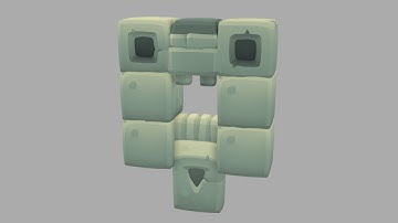 Cube World Jungle Temple - 3D Modeling Timelapse #9