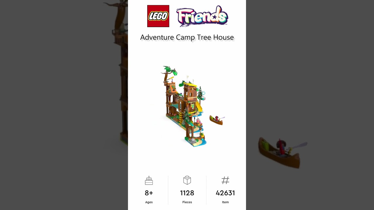 PREVIEW: LEGO FRIENDS, Adventure Camp Tree House, Set 42631, LEGO 2024
