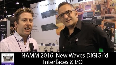 NAMM 2016:  New Waves DiGiGrid Interfaces And I/O