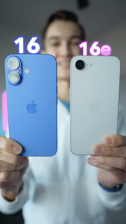 iPhone 16 vs 16e🤔