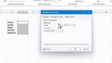 Comment créer une liste déroulante sur Excel en 2025 ? Astuce 01