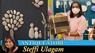 Antique Mall Shopping Vlog in Tamil and Stone Art Decoration in Tamil