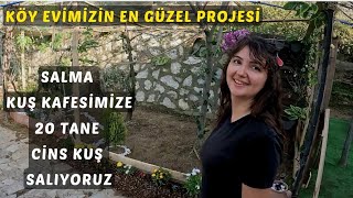 KÖY EVİMİZİN EN GÜZEL PROJESİNDE SONA GELDİK | DEV SALMA KAFESİMİZE 20 TANE KUŞ SALIYORUZ