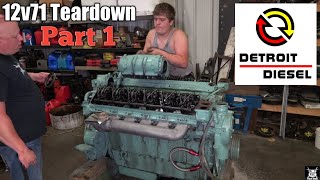 12v71 Detroit Blower Removal  Teardown Part 1