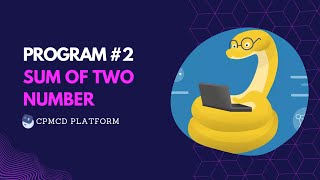 Write a Python Program to ADD Two Number. #python #pythonprogram #cpmcdplatform #sumoftwonumber