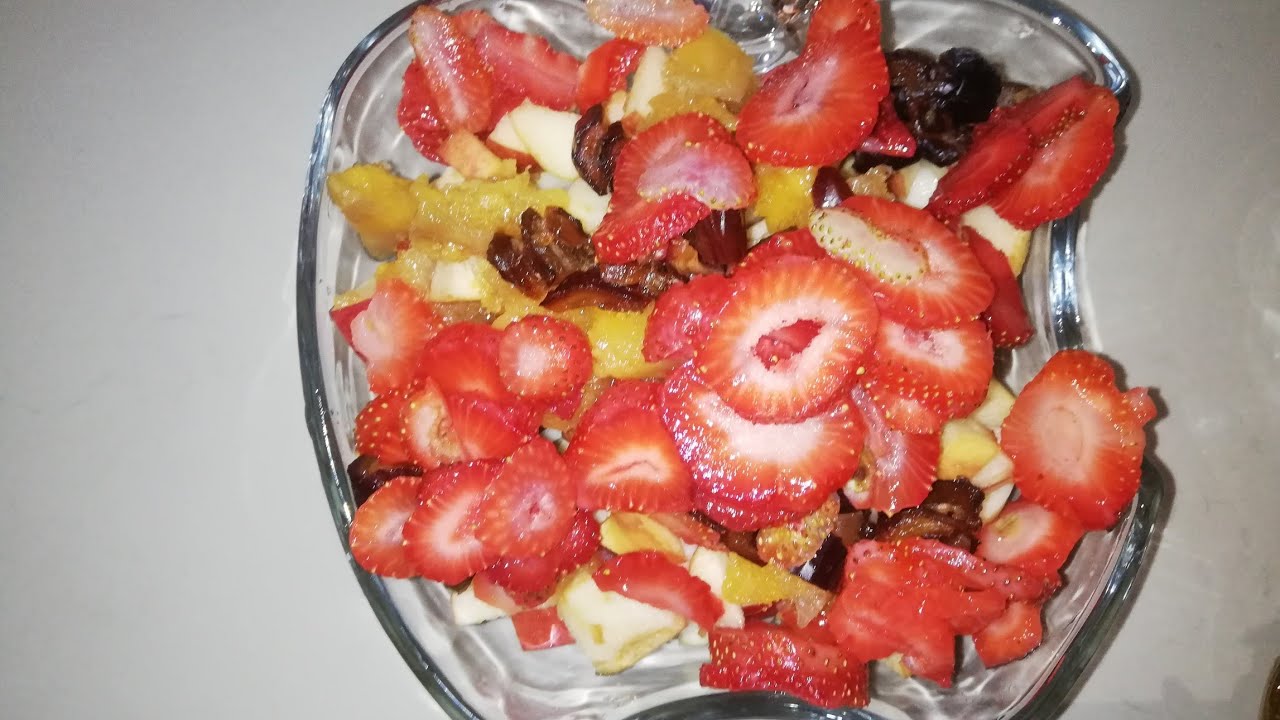 Fruit Chaat Easy & Fast Ramadan Special Iftari Recipe in Urdu Hindi - by healthy eating cuisine