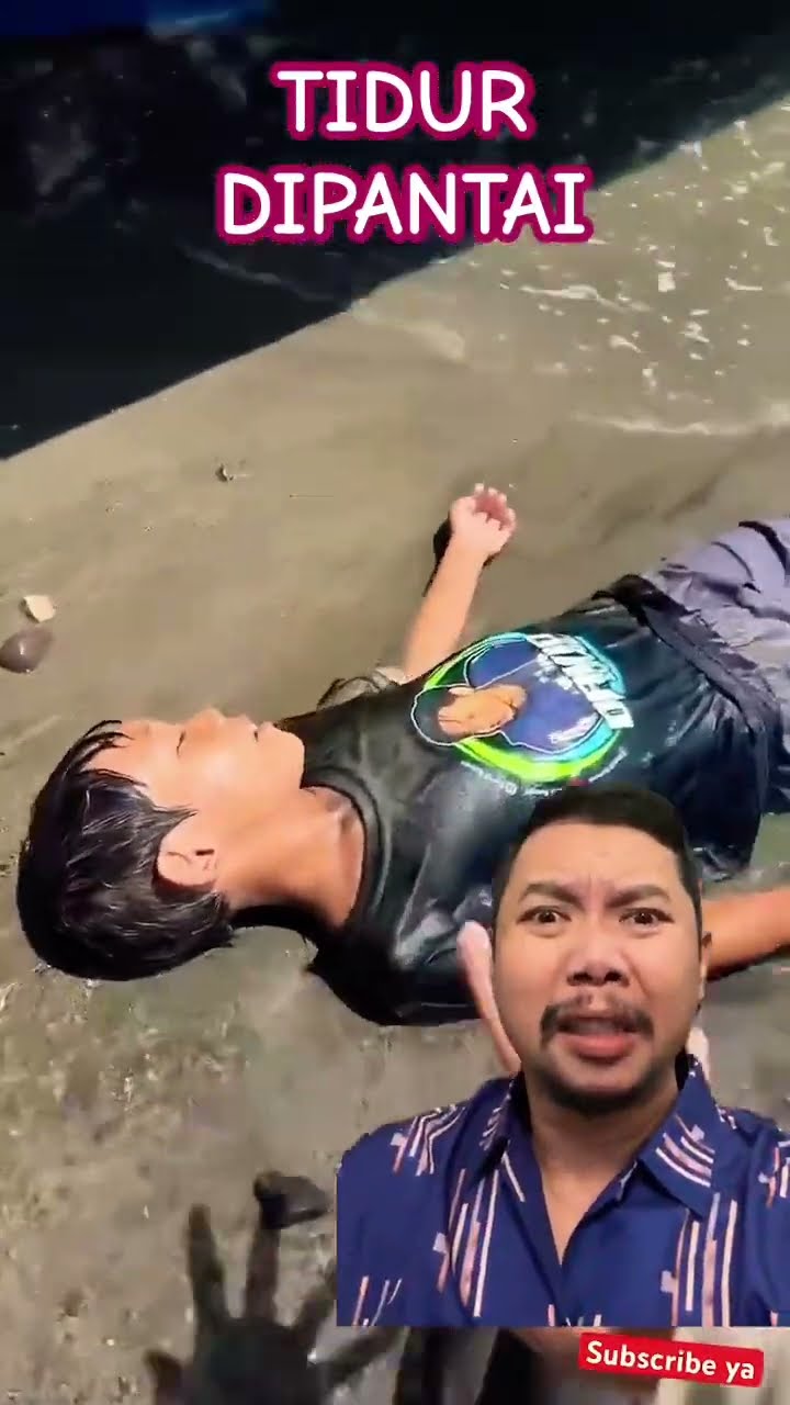 KETIDURAN DIPANTAI!!!?? #comedy #funny #humor #lucu #anakdesa