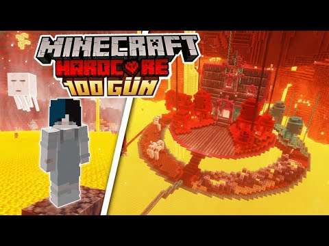 Minecraft Hardcore NETHER Dünyasında 100 GÜN!
