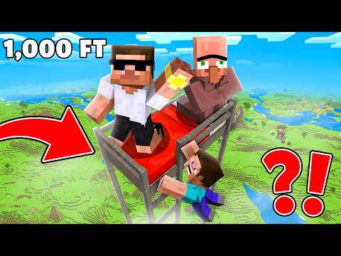 Minecraft, But We Have to Survive on The Highest Bed..