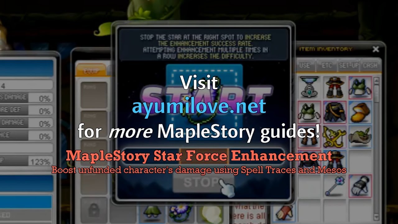 Ayumilove MapleStory Star Force Enhancement + Transfer Hammer YouTube