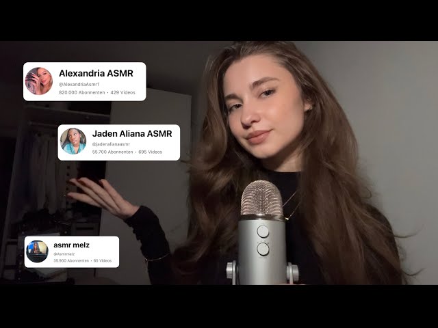 ASMR My Current Favorite ASMR Artists (clicky whisper)