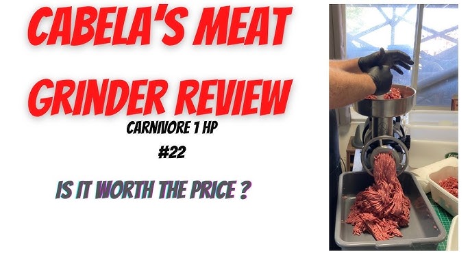 Cabela's Carnivore 1/2 Horsepower #8 Grinder Review - APT Outdoors