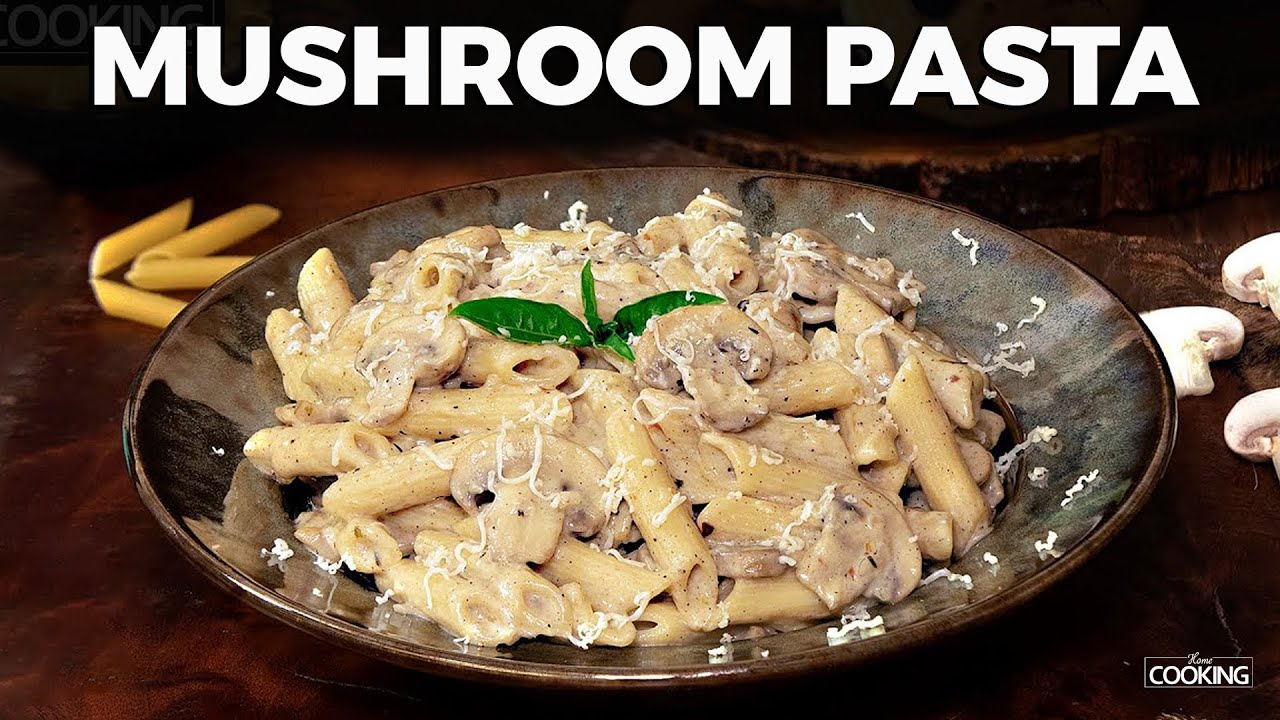 Creamy Garlic Mushroom Pasta | Kids Lunch Box Recipes | Pasta Recipes