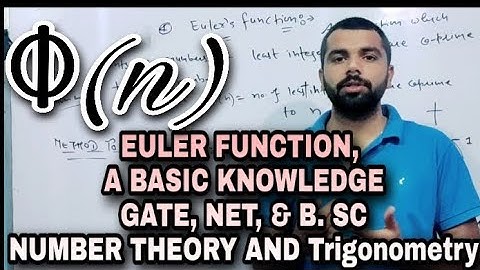 Euler function| basic concept| number theory|