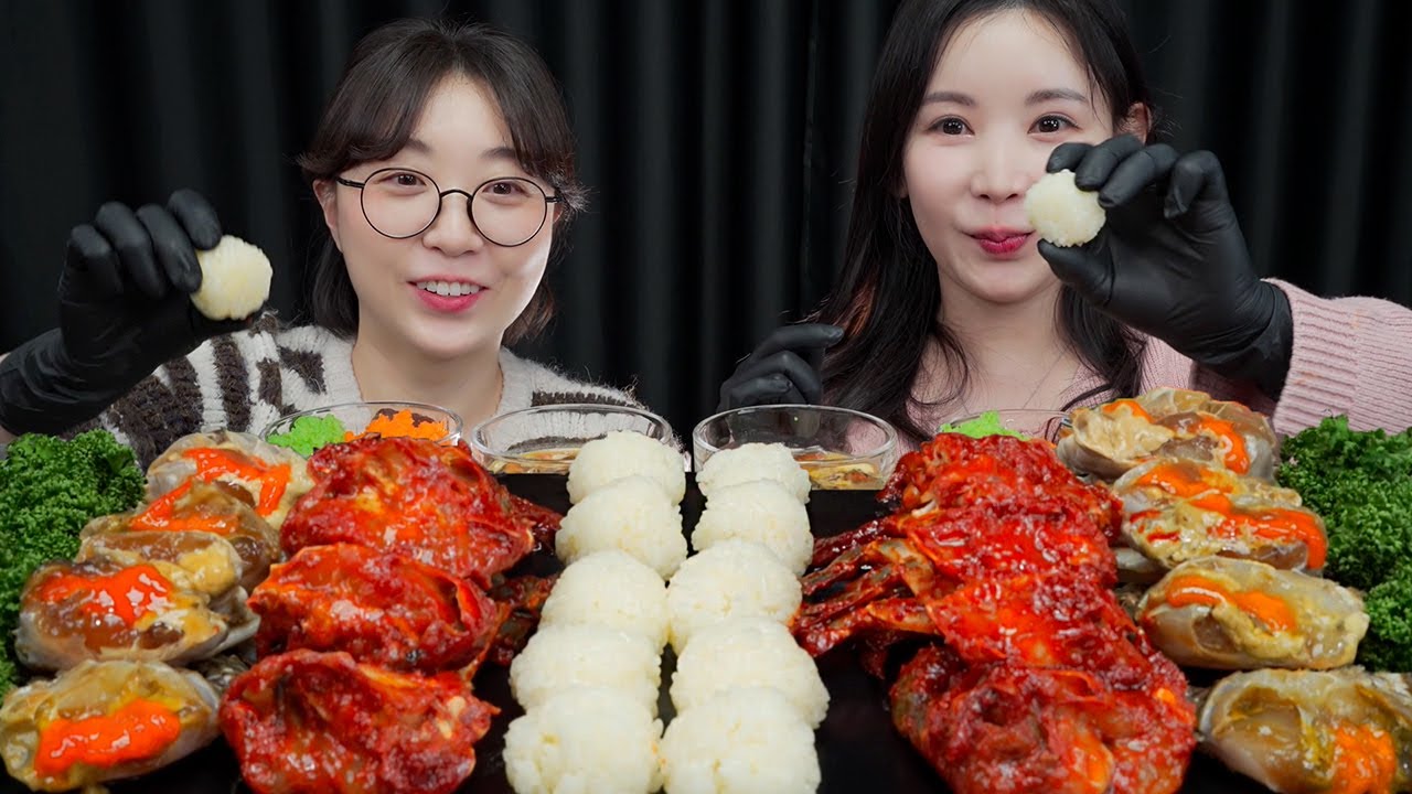 방구석 탈출🏃‍ ️🕺게장 러버들의 간장게장 양념게장 먹방 (feat. 얌야미) [eating show] mukbang ...