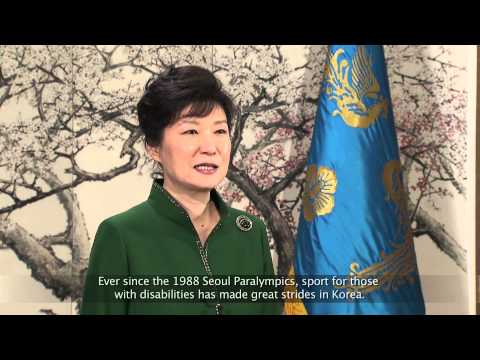 Korean President Park Geun-Hye says PyeongChang 2018 will be transformational