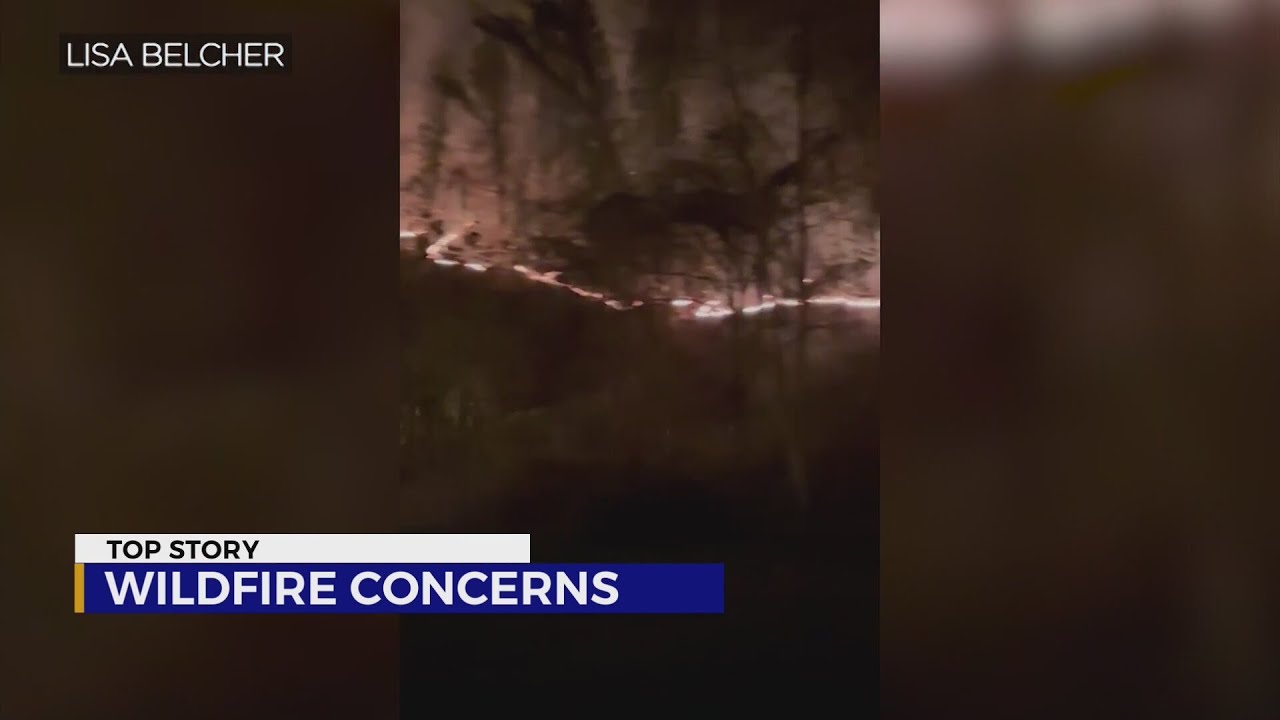 Wildfires spark in the region during dry weather conditions - YouTube