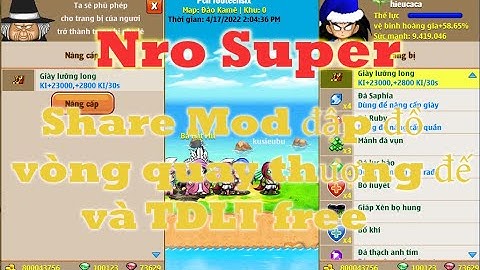 [NroSuper]-Share mod đập đồ, auto vòng quay thượng đế và TDLT free - Ngọc Rồng Lậu
