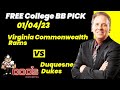 College Basketball Pick - Virginia Commonwealth vs Duquesne Prediction, 1/4/2023 Expert Best Bets