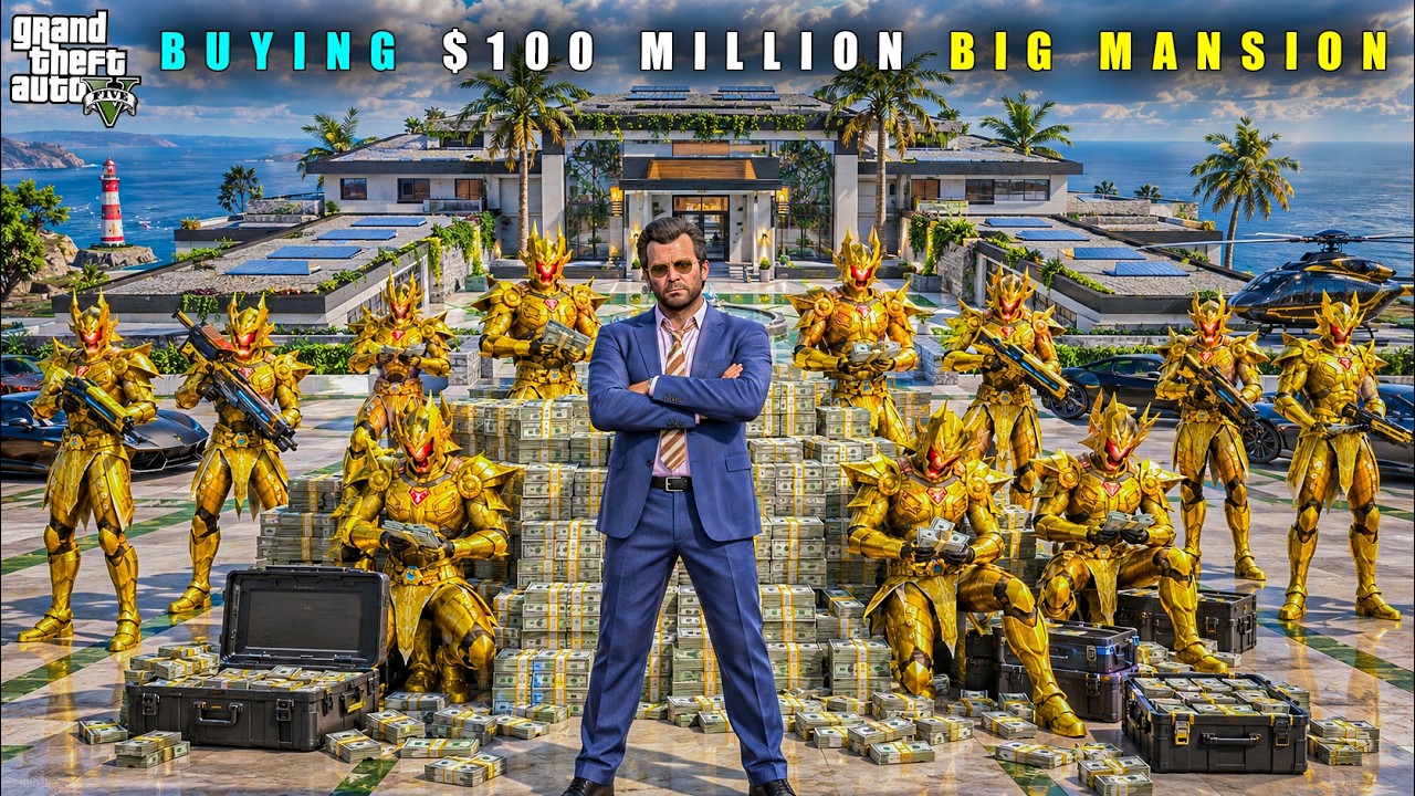 GTA 5 : MICHAEL BUYING $100 MILLION DOLLARS BIG MANSION || BB GAMING