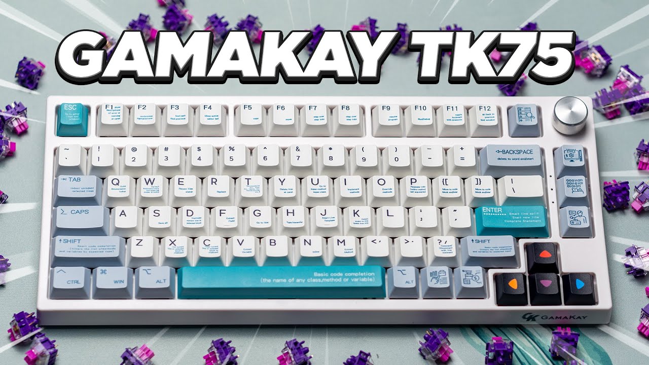 GamaKay LK75 keyboard Sound Test & Review