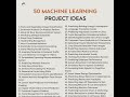 Top Machine Learning Project Ideas to Boost Your Data Science Skills π