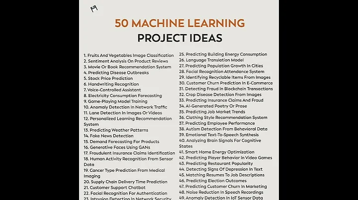 Machine learning project ideas #datascience #data