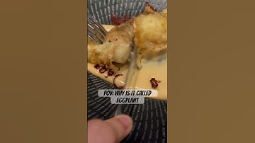 Why do Americans call aubergine, eggplant? #funnyshorts #shorts #feed #eat #burntends #singapore