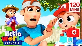 Papa a un bobo | Comptines pour les tout-petits | Little World Français