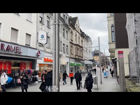 Angrenzende Städte an das Ruhrgebiet zu Fuß: Walk Velbert  Mitte City Innenstadt,sie grenzt an Essen