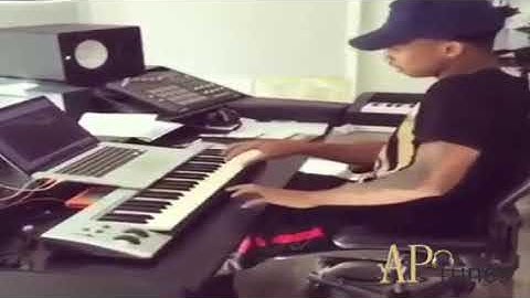 Guy makes crazy beat then jumps in pool