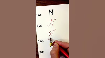 Letter N 4 Styles #calligraphy #handwriting #lettering