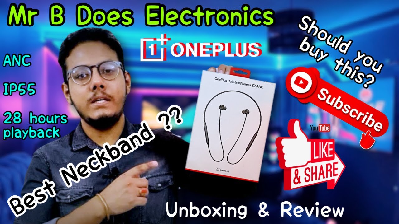Best ANC Neckband? Is it worth buying ? Oneplus Bullets Z2 ANC Unboxing