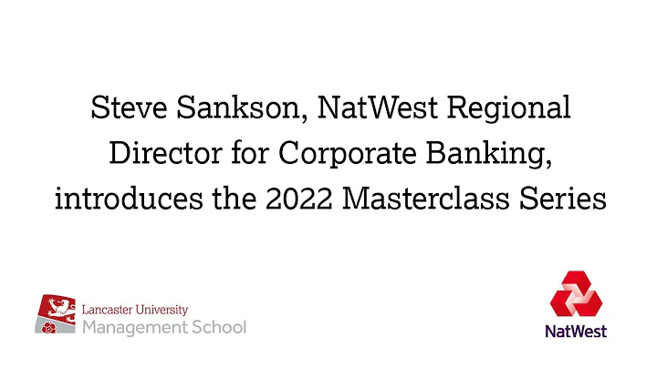 Steve Sankson introduces the 2022 LUMS Masterclass...