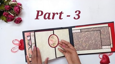 Scrapbook Tutorial part -3// Howto make a beautiful scrapbook// Handmade photo album