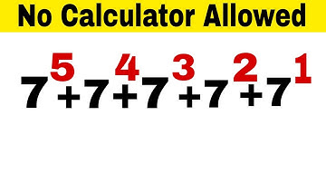 No Calculator Allowed | A Nice Math Olympiad Question