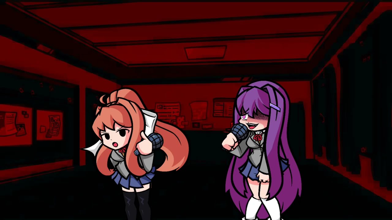 Confrontation but Monika, Sayori, Natsuki and Yuri Sing it.