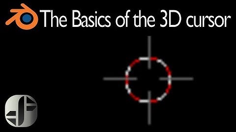 Beginner Tutorial | The basics of the 3D cursor in blender